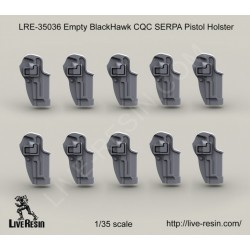 Live Resin 1/35 10 Empty BlackHawk CQC SERPA Pistol Holster - LRE35036 Live Resin 1/35 10 Empty BlackHawk CQC SERPA Pistol Holster - LRE35036