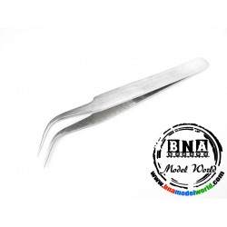 Stainless Steel Super Fine Pointed Curved Tweezers Hobby Tools