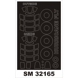 Montex 1/32 mask for HURRICANE IIC by FLY - SM32165 Montex 1/32 mask for HURRICANE IIC by FLY - SM32165