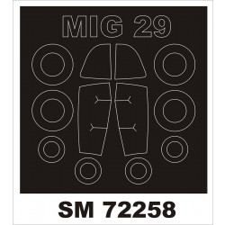 Montex 1/72 mask for MiG-29A by TRUMPETER - SM72258