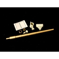 1/35 M256 120mm L44 Barrel for M1A1/A2 for Dragon 3535/3536 (3 Resin+PE+3 Metal Parts) 1/35 M256 120mm L44 Barrel for M1A1/A2 for Dragon 3535/3536 (3 Resin+PE+3 Metal Parts)