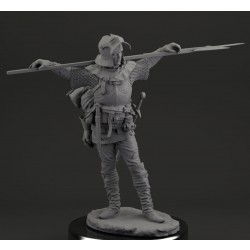 75mm Foot Soldier At Rest Mid 15th Century