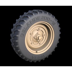 1/35 WWII Schwimmwagen Off-road Wheels (5pcs)