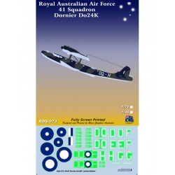 Decals for 1/72 Royal Australian Air Force 41 Squadron Dornier Do24K Decals for 1/72 Royal Australian Air Force 41 Squadron Dornier Do24K