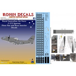 1/72 RAAF C-27J Spartan Floor Pan & Rear Interior Decals for Italeri kits 1/72 RAAF C-27J Spartan Floor Pan & Rear Interior Decals for Italeri kits