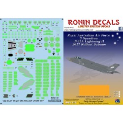 1/48 RAAF 3 Squadron F-35A Roll out Decals for Meng Models 1/48 RAAF 3 Squadron F-35A Roll out Decals for Meng Models