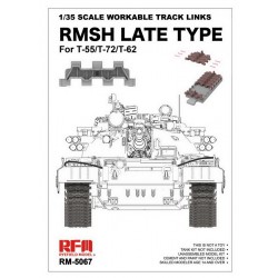 1/35 RMSH Late type Workable Track Links for T-55/T-72/T62 1/35 RMSH Late type Workable Track Links for T-55/T-72/T62