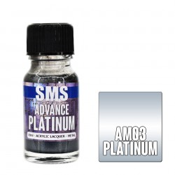 Acrylic Lacquer Paint - Advance Metallic PLATINUM (10ml) Acrylic Lacquer Paint - Advance Metallic PLATINUM (10ml)