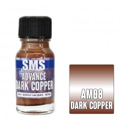 Acrylic Lacquer Paint - Advance Metallic DARK COPPER (10ml) Acrylic Lacquer Paint - Advance Metallic DARK COPPER (10ml)
