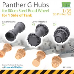 1/35 Panther G Steel Road Wheel Hubs Set (for 1 side of tank) for Takom/Dragon 1/35 Panther G Steel Road Wheel Hubs Set (for 1 side of tank) for Takom/Dragon