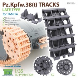 1/35 Pz.Kpfw.38(t) Tracks Late Type w/Sprocket & Idler for Tamiya kits 1/35 Pz.Kpfw.38(t) Tracks Late Type w/Sprocket & Idler for Tamiya kits