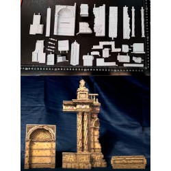 1/35 European Theatre of Operation Building Ruins #C resin, 11.5 x 5 x 22.8cm 