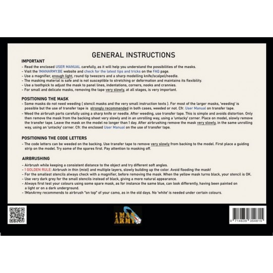 1/48 RAF Code Letters 20 Inch Generic Airbrush Masks Set for over 20 kits 1/48 RAF Code Letters 20 Inch Generic Airbrush Masks Set for over 20 kits