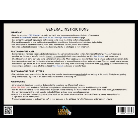 1/48 RAF Code Letters 36 Inch Generic Airbrush Masks Set for over 15 kits 1/48 RAF Code Letters 36 Inch Generic Airbrush Masks Set for over 15 kits