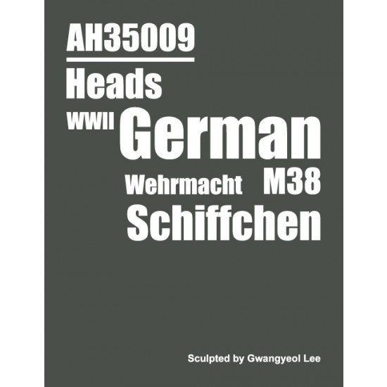 1/35 WWII German Wehrmacht M38 Schiffchen (5 different heads) 1/35 WWII German Wehrmacht M38 Schiffchen (5 different heads)