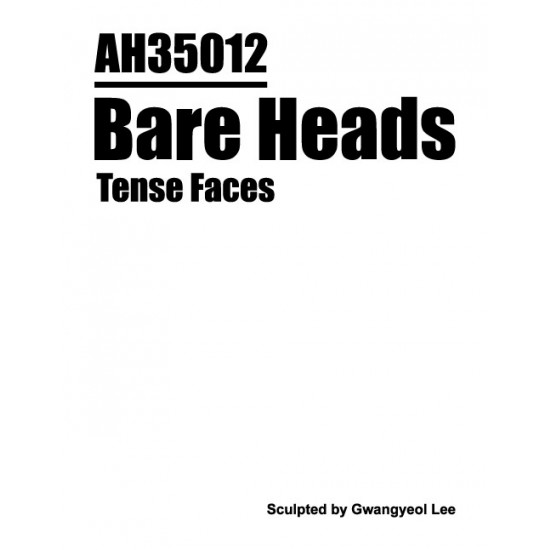 1/35 Bare Heads - Tense Faces (5 different heads) 1/35 Bare Heads - Tense Faces (5 different heads)