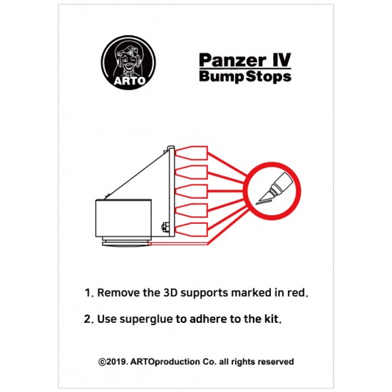 1/35 Panzer IV Bump Stops 2nd type 1/35 Panzer IV Bump Stops 2nd type