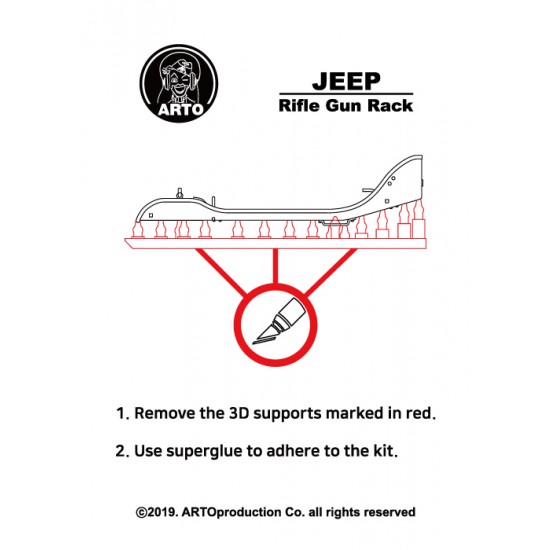 1/35 Jeep Rifle Gun Rack for Willys MB and Ford GPW 1/35 Jeep Rifle Gun Rack for Willys MB and Ford GPW