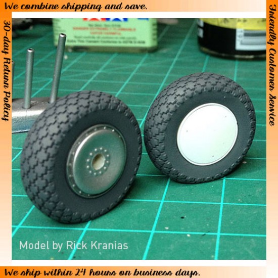 1/32 P-47C/D Thunderbolt Diamond Tread Main Wheels for Hasegawa/Trumpeter/Revell kits 1/32 P-47C/D Thunderbolt Diamond Tread Main Wheels for Hasegawa/Trumpeter/Revell kits
