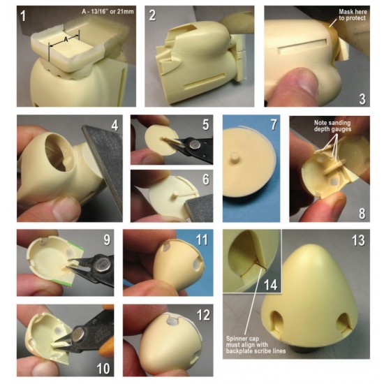 1/32 Hawker Tempest V Nose Correction Set for Special Hobby kits 1/32 Hawker Tempest V Nose Correction Set for Special Hobby kits