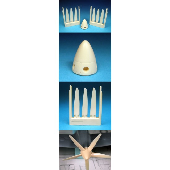 1/48 Griffon Spitfire 5 Blade Prop Late Type for Airfix Spitfire 22/24 &Seafire 46/47 1/48 Griffon Spitfire 5 Blade Prop Late Type for Airfix Spitfire 22/24 &Seafire 46/47