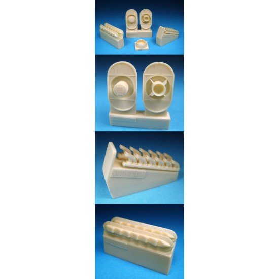1/48 Hawker Typhoon Intake and Exhausts for Hasegawa kit 1/48 Hawker Typhoon Intake and Exhausts for Hasegawa kit