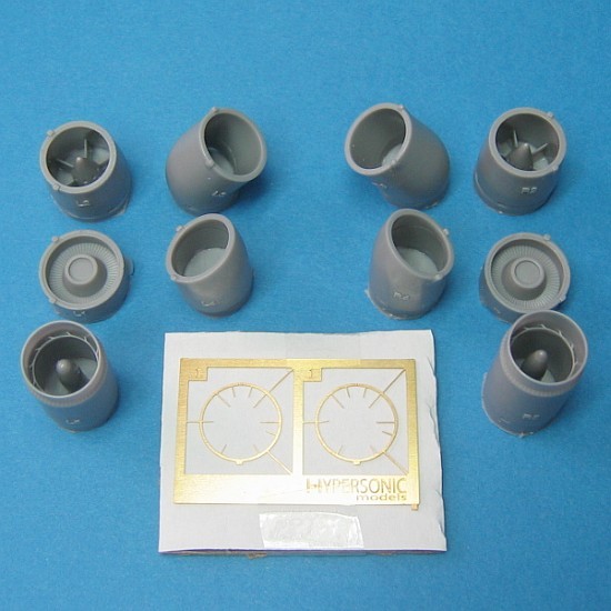 1/48 Northrop Grumman EA-6B Prowler Exhausts for Kinetic/Italeri kits 1/48 Northrop Grumman EA-6B Prowler Exhausts for Kinetic/Italeri kits