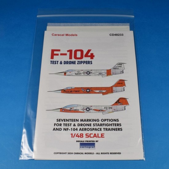 1/48 Lockheed NF-104A Conversion Set for Kinetic F-104G kit 1/48 Lockheed NF-104A Conversion Set for Kinetic F-104G kit