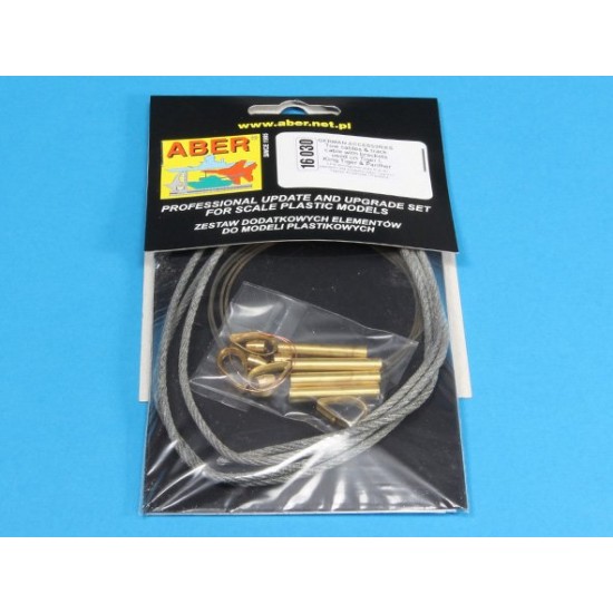 1/16 Tow Cables & Track Cable with Brackets for Tiger I, King Tiger & Panther kits 1/16 Tow Cables & Track Cable with Brackets for Tiger I, King Tiger & Panther kits