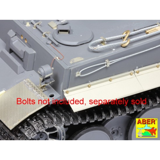 1/16 Tiger I/E Tunisia 501 abt Side Fenders for Tamiya kits 1/16 Tiger I/E Tunisia 501 abt Side Fenders for Tamiya kits
