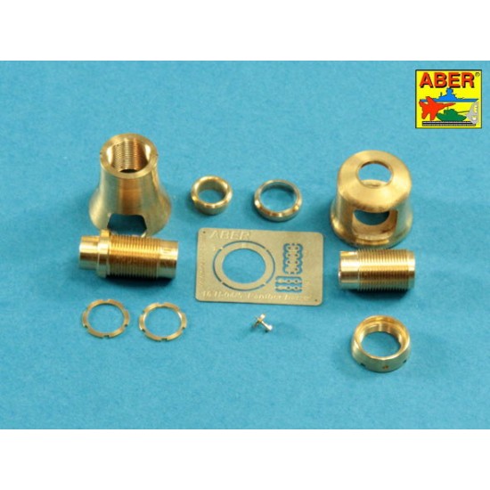 1/16 German SdKfz.171 Panther Ausf.G 7.5cm Barrel Muzzle Brake for Tamiya/Trumpeter kits 1/16 German SdKfz.171 Panther Ausf.G 7.5cm Barrel Muzzle Brake for Tamiya/Trumpeter kits