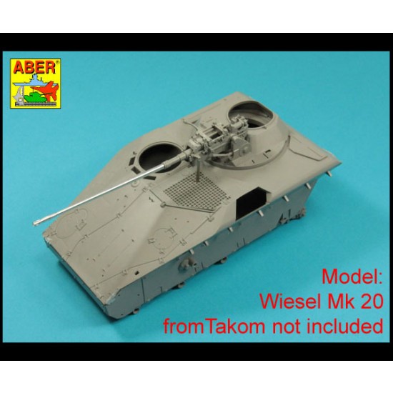 1/16 German Wiesel/Luchs/Marder I 20mm RH202 MK 20 DM Chain Gun Barrel for Takom kits 1/16 German Wiesel/Luchs/Marder I 20mm RH202 MK 20 DM Chain Gun Barrel for Takom kits