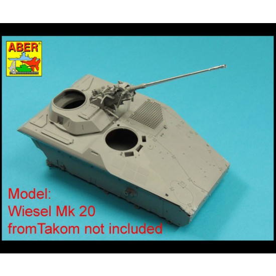 1/16 German Wiesel/Luchs/Marder I 20mm RH202 MK 20 DM Chain Gun Barrel for Takom kits 1/16 German Wiesel/Luchs/Marder I 20mm RH202 MK 20 DM Chain Gun Barrel for Takom kits