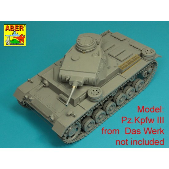1/16 German PzKpfw.III Ausf.G/H/J Early Gun Barrel 50mm KwK 38L/42 1/16 German PzKpfw.III Ausf.G/H/J Early Gun Barrel 50mm KwK 38L/42