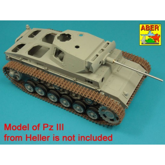 1/16 PzKpfw.III Ausf.J Late/L/M Gun Barrel 50mm KwK 39 L/60 for Das Werk/Heller kits 1/16 PzKpfw.III Ausf.J Late/L/M Gun Barrel 50mm KwK 39 L/60 for Das Werk/Heller kits