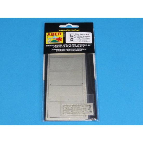 1/25 Panther G/Jagdpanther Side Skirts set for Tamiya/Academy kit 1/25 Panther G/Jagdpanther Side Skirts set for Tamiya/Academy kit