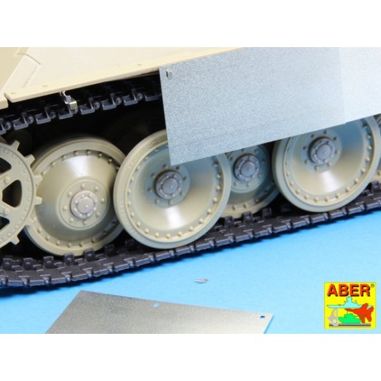 1/25 Panther G/Jagdpanther Side Skirts set for Tamiya/Academy kit 1/25 Panther G/Jagdpanther Side Skirts set for Tamiya/Academy kit