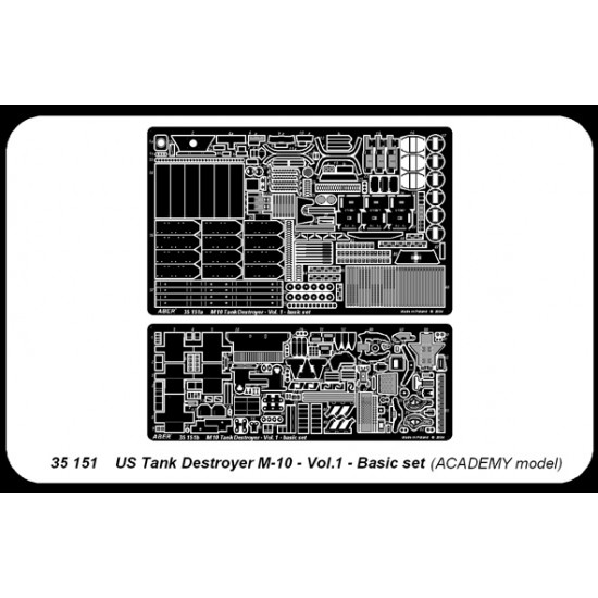1/35 US Tank Destroyer M-10 Vol.1 Basic set for Academy kit 1/35 US Tank Destroyer M-10 Vol.1 Basic set for Academy kit