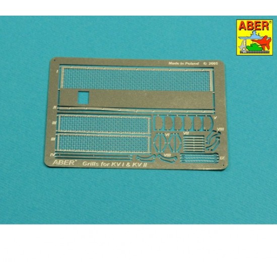 1/35 KV I & KV II Grilles for Tamiya kits 1/35 KV I & KV II Grilles for Tamiya kits