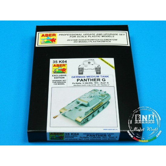 Upgrade Set for 1/35 German Panzer V Ausf.G SdKfz.171 Panther for Dragon kit Upgrade Set for 1/35 German Panzer V Ausf.G SdKfz.171 Panther for Dragon kit
