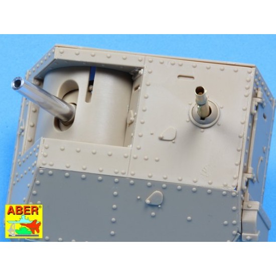 1/35 WWI British Heavy Battle Tank Mark IV Male Gun Barrels (5pcs) for Tamiya/Takom 1/35 WWI British Heavy Battle Tank Mark IV Male Gun Barrels (5pcs) for Tamiya/Takom