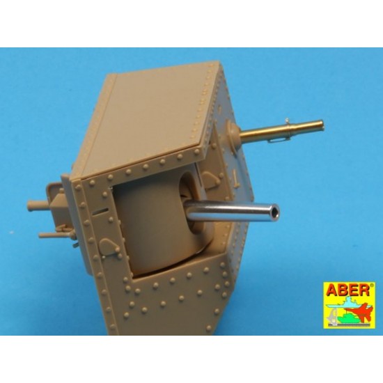 1/35 WWI British Heavy Battle Tank Mark IV Male Gun Barrels (5pcs) for Tamiya/Takom 1/35 WWI British Heavy Battle Tank Mark IV Male Gun Barrels (5pcs) for Tamiya/Takom