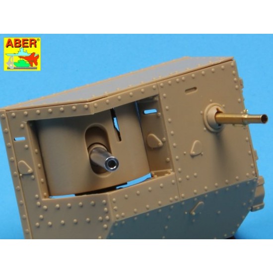 1/35 WWI British Heavy Battle Tank Mark IV Male Gun Barrels (5pcs) for Tamiya/Takom 1/35 WWI British Heavy Battle Tank Mark IV Male Gun Barrels (5pcs) for Tamiya/Takom