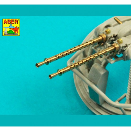 1/35 US .50 cal Aircraft Heavy Machine Gun Browning ANM2 Barrels w/Flash Hiders (2 sets) 1/35 US .50 cal Aircraft Heavy Machine Gun Browning ANM2 Barrels w/Flash Hiders (2 sets)