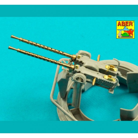 1/35 US .50 cal Aircraft Heavy Machine Gun Browning ANM2 Barrels w/Flash Hiders (2 sets) 1/35 US .50 cal Aircraft Heavy Machine Gun Browning ANM2 Barrels w/Flash Hiders (2 sets)