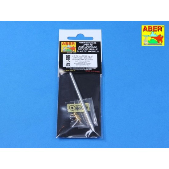 1/35 US 76mm M1A2 Barrel w/Muzzle Brake for Sherman M4A3E8 Tank for Tamiya kit 1/35 US 76mm M1A2 Barrel w/Muzzle Brake for Sherman M4A3E8 Tank for Tamiya kit
