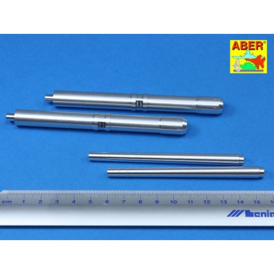 1/35 German 128mm L/61 Barrels for Anti-Aircraft 12.8cm FlaK 40 Zwilling for Takom kit 1/35 German 128mm L/61 Barrels for Anti-Aircraft 12.8cm FlaK 40 Zwilling for Takom kit