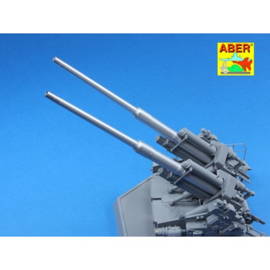 1/35 German 128mm L/61 Barrels for Anti-Aircraft 12.8cm FlaK 40 Zwilling for Takom kit 1/35 German 128mm L/61 Barrels for Anti-Aircraft 12.8cm FlaK 40 Zwilling for Takom kit