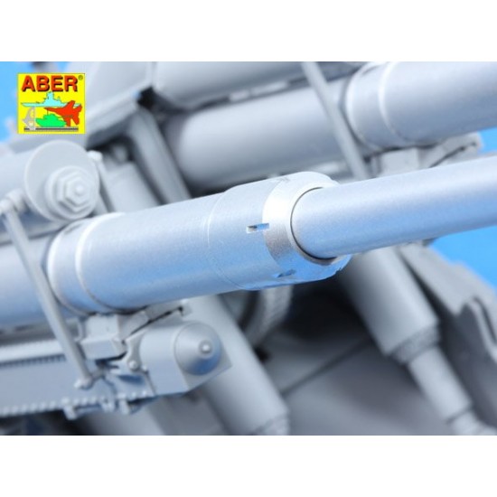 1/35 German 128mm L/61 Barrels for Anti-Aircraft 12.8cm FlaK 40 Zwilling for Takom kit 1/35 German 128mm L/61 Barrels for Anti-Aircraft 12.8cm FlaK 40 Zwilling for Takom kit