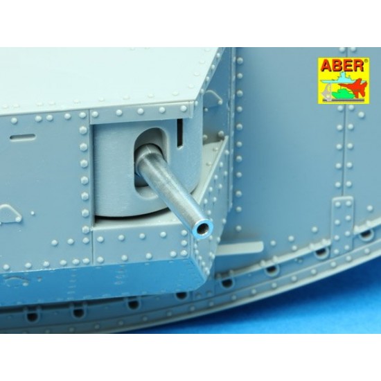 1/35 Barrels for Mk.V (Male/Female/Hermaphrodite)(2x6pdr 57mm Gun,6x 8mm Hotchkiss m.1909) 1/35 Barrels for Mk.V (Male/Female/Hermaphrodite)(2x6pdr 57mm Gun,6x 8mm Hotchkiss m.1909)